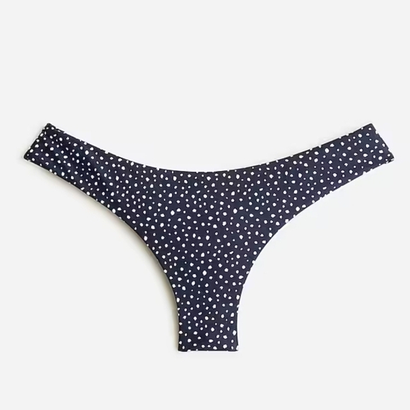 NWT*J CREW Hipster bikini bottom in Navy & white polka dots women 2X style BH535 - Picture 1 of 11